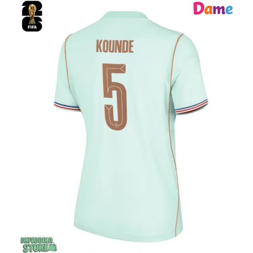 Frankrig Jules Kounde #5 Replika Udebanetrøje Dame VM 2026 Kortærmet